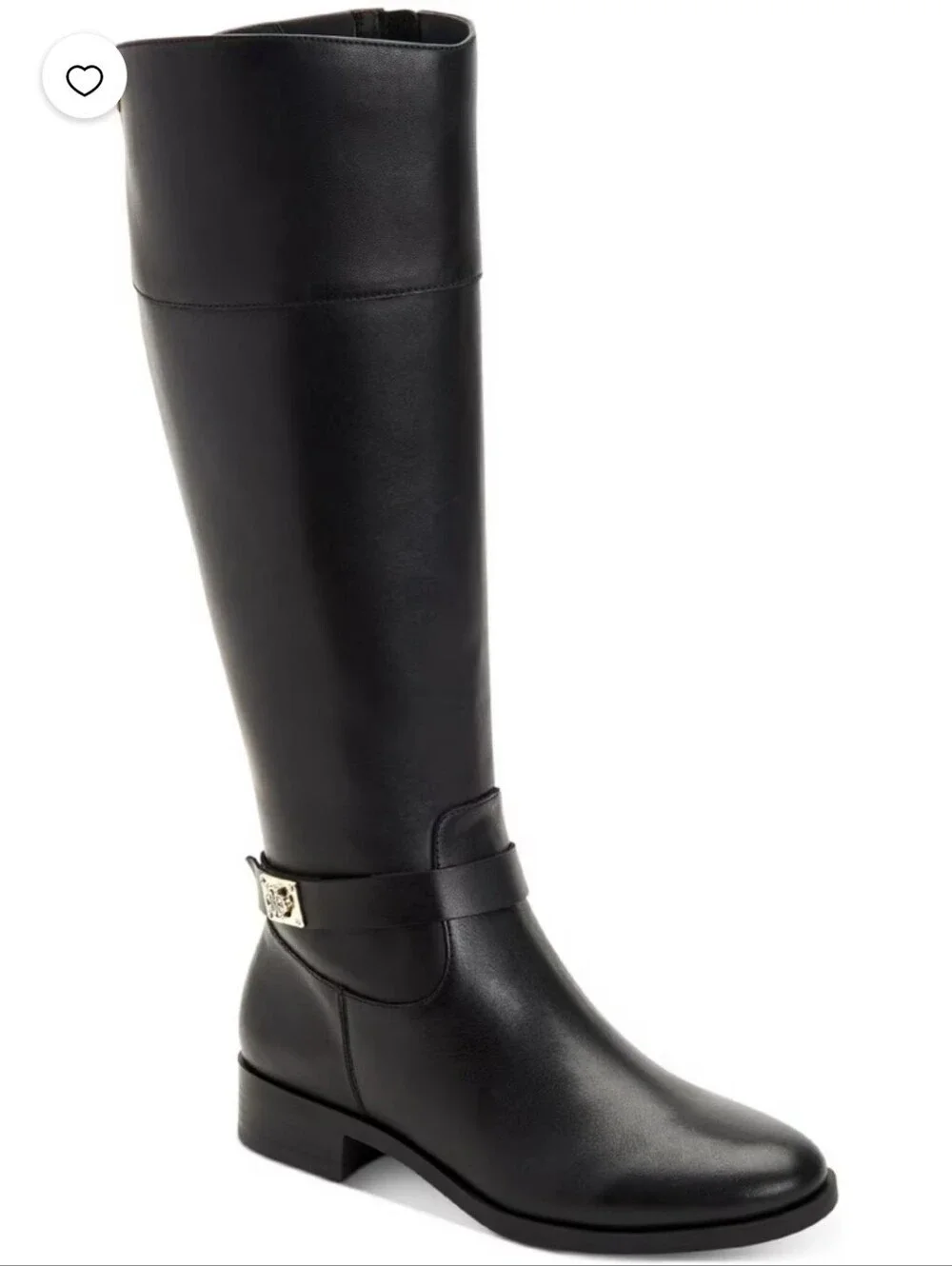 (Ew)Charter Club Womens Johannes Leather Tall Knee-High Boots